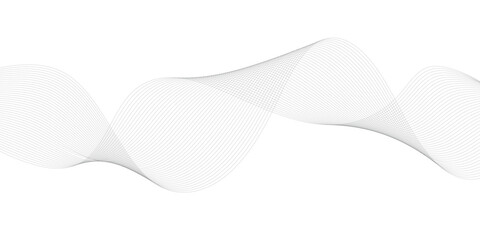 Modern Vector Background with Black Wavy Lines. EPS10