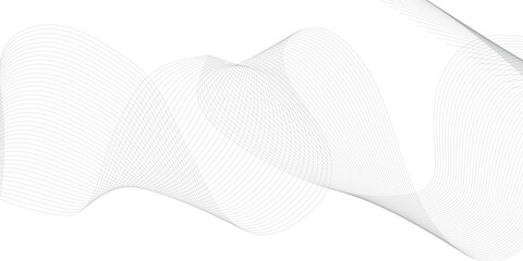 Abstract smooth wave on a white background. motion sound wave. abstract background. Vector illustration