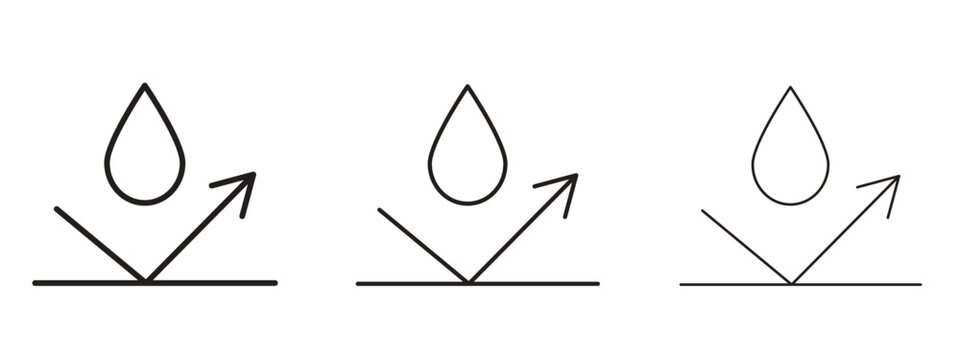 Waterproof icon symbol for Info Graphic, Design Elements and Websites