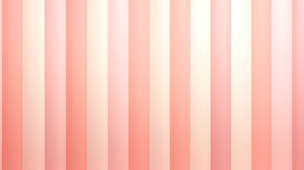Obraz premium Minimalist background of thin vertical lines in pastel pink and coral, evenly spaced on a soft cream backdrop, subtle glow at the top, full frame,