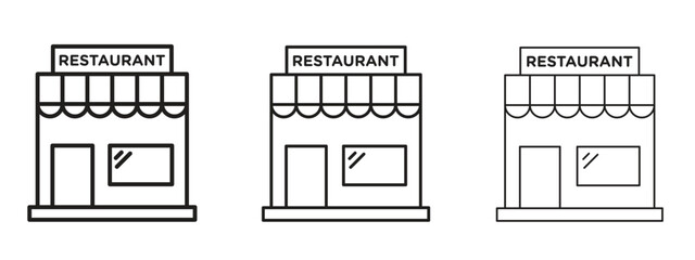 Restaurant icon symbol for Info Graphic, Design Elements and Websites
