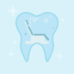 dental clinic vintage logo vector minimalist illustration design, tooth protection logo design