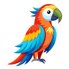 Fototapeta premium parrot on a branch