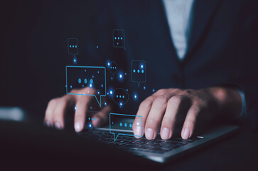 Connect with your customers through live chat SMS or social media using our smart digital assistant. Whether on a smartphone, laptop, or desktop computer, our platform enables seamless conversations.	