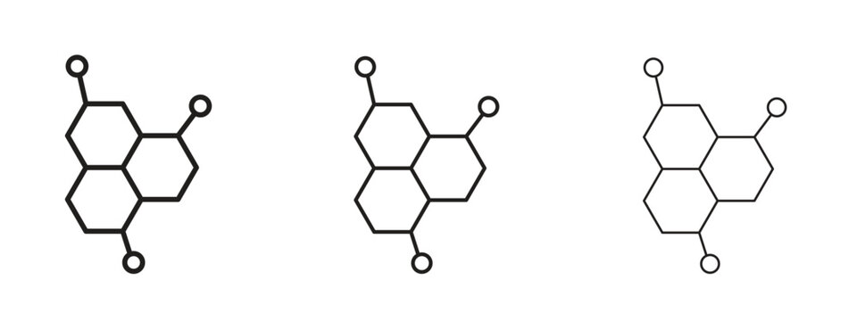 Molecule icon symbol for Info Graphic, Design Elements and Websites