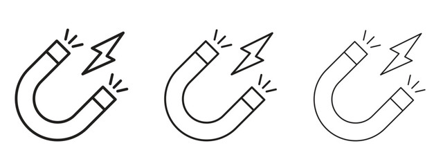 Magnet icon symbol for Info Graphic, Design Elements and Websites