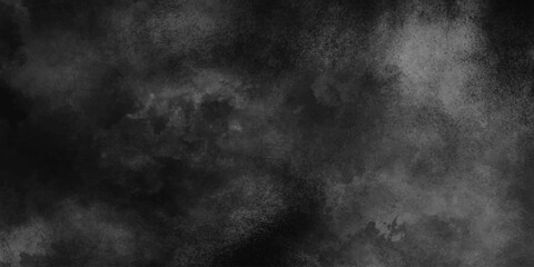 Abstract smoke texture background. Dark watercolor background with monochrome ink wash details. Powder explosion isolated on black. Misty fog overlays effect.