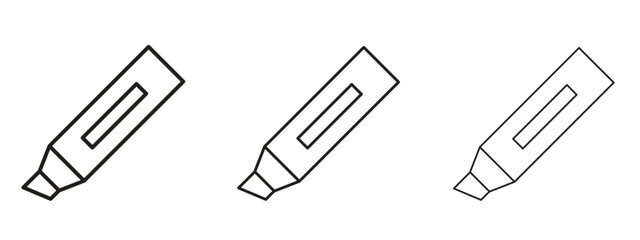 Highlighter icon symbol for Info Graphic, Design Elements and Websites