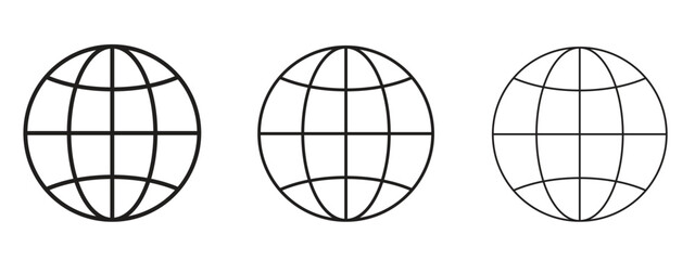Globe icon symbol for Info Graphic, Design Elements and Websites
