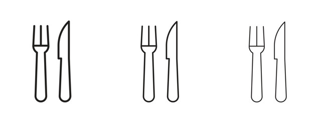Fork and Knife icon symbol for Info Graphic, Design Elements and Websites
