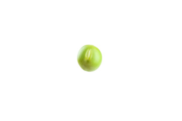 Fresh green pea pods with green peas isolated on white background. Sweet green peas. Green pea beans vegetables. Vegan. healthy vegetable