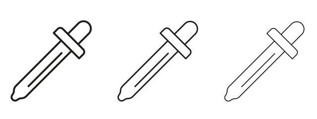 Eye dropper icon symbol for Info Graphic, Design Elements and Websites