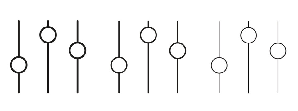 Equalizer icon symbol for Info Graphic, Design Elements and Websites