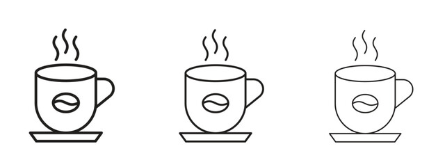 Coffee icon symbol for Info Graphic, Design Elements and Websites