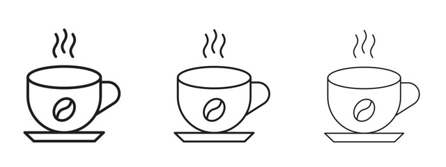 Coffee icon symbol for Info Graphic, Design Elements and Websites