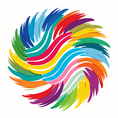 Obraz premium abstract colorful wave