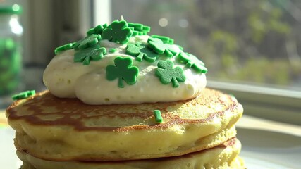 St. Patrick's Day Pancakes Fun & Festive Breakfast Idea!