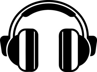 Protective Earmuffs Icon Line Art Vector Illustration