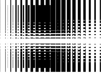 Black and white vector background of lines and rectangles. Modern striped pattern for covers, textiles, cards, packaging. Clusters, pixels