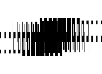 Vector striped spot black on white background. Background with space for text. Pattern of broken lines. Trendy design element