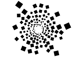 Vector pattern in the form of an explosion. Modern design element. for printing, advertising. Vector background. Flying fragments