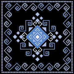 .Geometric pattern, full-length decoration, designed for fabric, decoration, background, tile, carpet, clothing.