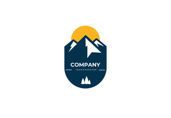 Mountain Tour Operator Company Logo