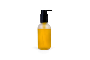 Anticellulite body oil isolated on white background.