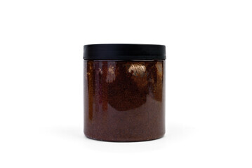 Body scrub isolated on white background.