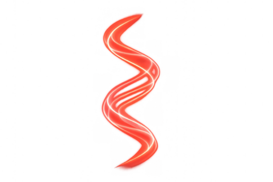 Rotating red dna helix glowing against transparent backdrop, symbolizing genetic research and technological innovation - Powered by Adobe