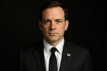 Portrait of a Distinguished Professional in Formal Attire