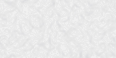 Fototapeta premium modern seamless pattern of topographic lines in black shades of white creating an abstract design element. 