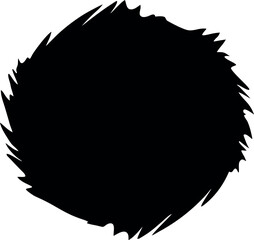 Gradient Smear Design Black Silhouette Vector Art