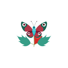 peacock butterfly resting on wild thistle