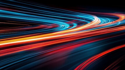 Abstract background of light trail