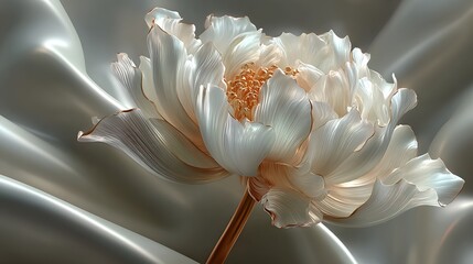 Obraz premium Detailed close-up of a decorative, opulent flower.