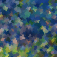 Colorful patched abstract background. Stain effect and camouflage. Spotted backdrop.