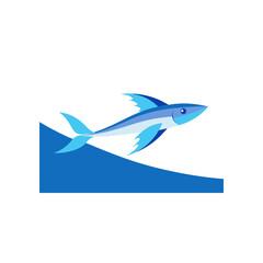 Fototapeta premium vector illustration of a shark