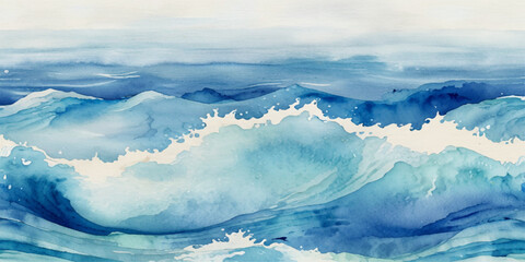Abstract white and blue wave background. Abstract wave ocean web banner background.	