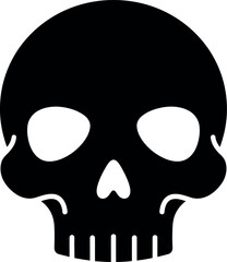Black skull icon
