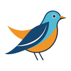 blue bird on a branch