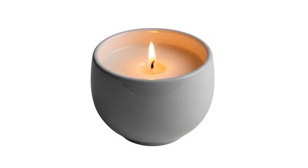 Candle on black background