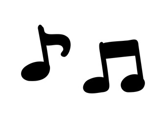 音符　メロディ　シンプルなアイコンセット