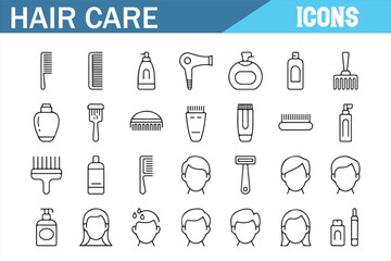 Beauty Icons for Hair Care, Styling, and Personal Grooming


