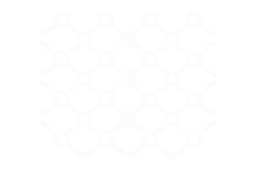 Intricate geometric lattice with interconnected circles and linear elements, revealing transparent spatial relationships and abstract design complexity