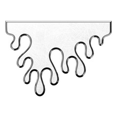 Chrome metalic y2k element