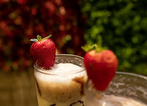 malteada de fresa