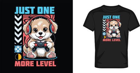 Gaming t shirt design with pet