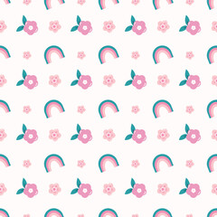 Cute kawaii sweet pastel abstract pattern background