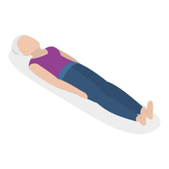 3D Isometric Flat  Illustration of Chakra Systems. Item 12